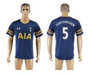 Tottenham Hotspur #5 Vertonghen Away Soccer Club Jersey3