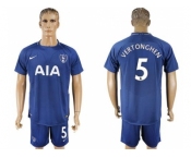 Tottenham Hotspur #5 Vertonghen Away Soccer Club Jersey