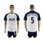 Tottenham Hotspur #5 Vertonghen White Home Soccer Club Jersey1