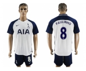 Tottenham Hotspur #8 Paulinho White Home Soccer Club Jersey