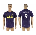 Tottenham Hotspur #9 Janssen Sec Away Soccer Club Jersey