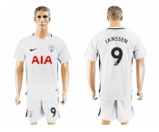 Tottenham Hotspur #9 Janssen White Home Soccer Club Jersey