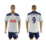 Tottenham Hotspur #9 Soldado White Home Soccer Club Jersey2