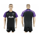 Tottenham Hotspur Blank Black Goalkeeper Soccer Club Jersey