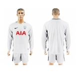 Tottenham Hotspur Blank Home Long Sleeves Soccer Club Jersey