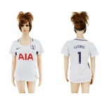 Women's Tottenham Hotspur #1 LLORIS Home Soccer Club Jersey