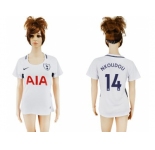 Women's Tottenham Hotspur #14 Nkoudou Home Soccer Club Jersey
