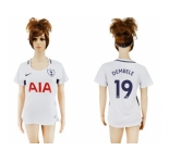 Women's Tottenham Hotspur #19 Dembele Home Soccer Club Jersey