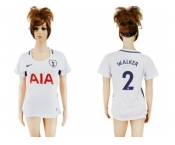 Women's Tottenham Hotspur #2 Walker Home Soccer Club Jersey