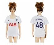 Women's Tottenham Hotspur #48 Edwards Home Soccer Club Jersey