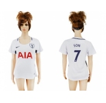 Women's Tottenham Hotspur #7 Son Home Soccer Club Jersey