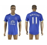 Everton #11 Mirallas Home Soccer Club Jersey3