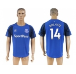 Everton #14 Bolasie Home Soccer Club Jersey1