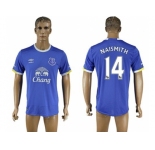 Everton #14 Naismith Home Soccer Club Jersey1