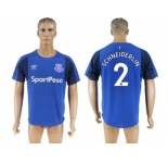 Everton #2 Schneiderlin Home Soccer Club Jersey1