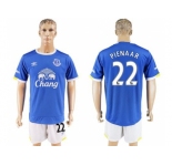 Everton #22 Pienaar Home Soccer Club Jersey