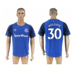 Everton #30 Holgate Home Soccer Club Jersey1