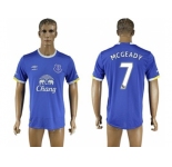 Everton #7 Mcgeady Home Soccer Club Jersey1