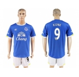 Everton #9 Kone Home Soccer Club Jersey