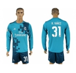 Real Madrid #31 R.Yanez Sec Away Long Sleeves Soccer Club Jersey