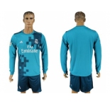 Real Madrid Blank Sec Away Long Sleeves Soccer Club Jersey