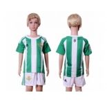 Real Betis Blank Home Kid Soccer Club Jersey