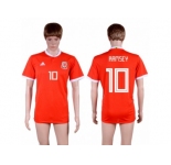 Wales #10 Ramsey Red Home Soccer Club Jersey