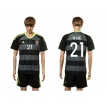 Wales #21 Ward Black Away Soccer Club Jersey