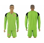 Sevilla Blank Green Goalkeeper Long Sleeves Soccer Club Jersey