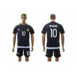 Argentina #10 Maradona Away Soccer Country Jersey