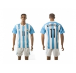 Argentina #11 M.Rodriguez Home Soccer Country Jersey