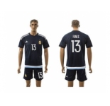 Argentina #13 Funes Away Soccer Country Jersey