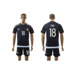 Argentina #18 Tevez Away Soccer Country Jersey