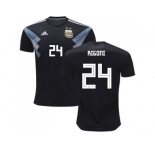 Argentina #24 Rigoni Away Soccer Country Jersey