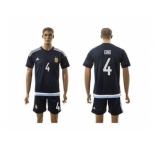 Argentina #4 Gino Away Soccer Country Jersey