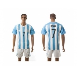 Argentina #7 Dybala Home Soccer Country Jersey1