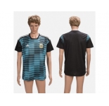 Argentina Blank Black Training Soccer Country Jersey