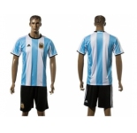 Argentina Blank Home Soccer Country Jersey