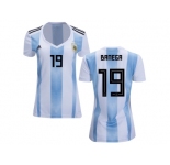 Women Argentina #19 Banega Home Soccer Country Jersey