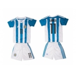 Argentina #11 Lamela Home Kid Soccer Country Jersey1