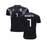 Argentina #7 Benedetto Away Kid Soccer Country Jersey