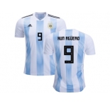 Argentina #9 Kun Aguero Home Kid Soccer Country Jersey