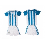 Argentina Blank Home Kid Soccer Country Jersey1