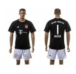 Bayern Munchen #1 Neuer Goalkeeper Black Soccer Club Jersey