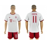 Bayern Munchen #11 Costa White Soccer Club Jersey
