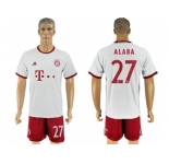 Bayern Munchen #27 Alaba White Soccer Club Jersey