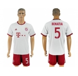 Bayern Munchen #5 Benatia White Soccer Club Jersey
