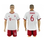 Bayern Munchen #6 Thiago White Soccer Club Jersey