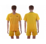 Australia Blank Home Soccer Country Jersey