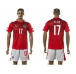 Austria #17 Klein Red Home Soccer Country Jersey